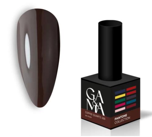 Гель-лак для нігтів GaMa Pantone №100 coffee quartz, кава, 10 мл