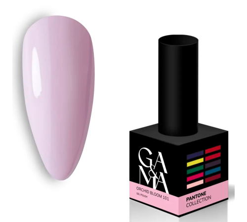 Гель-лак для нігтів GaMa Pantone №101 Orchid bloom, ніжний рожевий, 10 мл