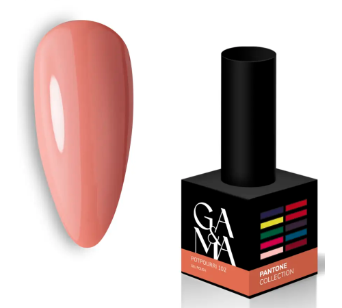 Гель-лак для нігтів GaMa Pantone №102 Potpourri, персиковий, 10 мл