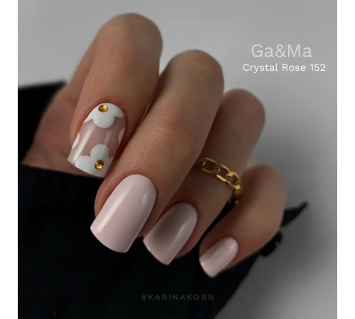 Гель-лак для нігтів GaMa Pantone №152 Crystal Rose, ніжно-рожевий, 10 мл