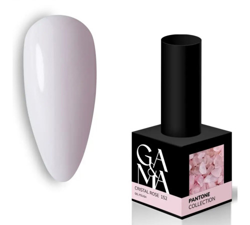 Гель-лак для нігтів GaMa Pantone №152 Crystal Rose, ніжно-рожевий, 10 мл