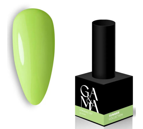 Гель-лак для нігтів GaMa Summer collection №107 Lymonad, лимонад, 10 мл
