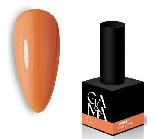 Гель-лак для ногтей GaMa Summer collection №111 Citrus цитрус, 10 мл