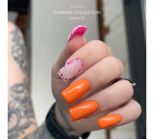 Гель-лак для ногтей GaMa Summer collection №111 Citrus цитрус, 10 мл
