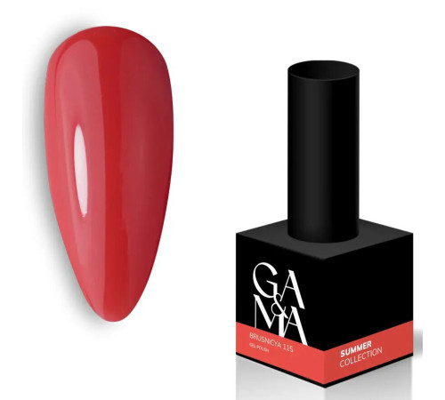 Гель-лак для нігтів GaMa Summer collection №115 Brusnicya, брусниця, 10 мл