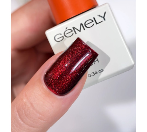 Гель-лак для нігтів Gemely Cat Color №014, котяче око, 6 мл