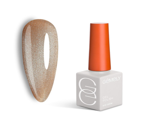 Гель-лак для нігтів Gemely Cat Color №021, котяче око, 6 мл