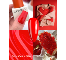 Гель-лак для нігтів Gemely Max Color №014, 10 мл