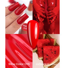 Гель-лак для ногтей Gemely Max Color №015, 10 мл