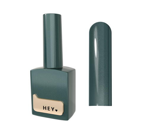 Гель-лак для нігтів HEYLOVE gel Polish Bengal, котяче око, зелений, 15 мл