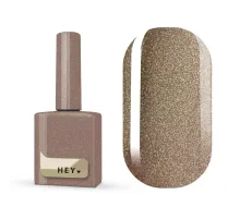 Гель-лак для нігтів HEYLOVE gel Polish Chiffon, котяче око, золотий, 15 мл