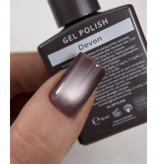 Гель-лак для ногтей HEYLOVE gel Polish Devon, кошачий глаз, серый, 15 мл