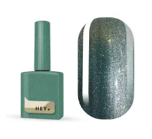 Гель-лак для нігтів HEYLOVE gel Polish Elixir, котяче око, зелений, 15 мл
