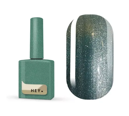 HEYLOVE gel Polish Elixir, cat`s eye, green, 15 ml