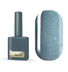 Гель-лак для нігтів HEYLOVE gel Polish Fleece, котяче око, блакитний, 15 мл