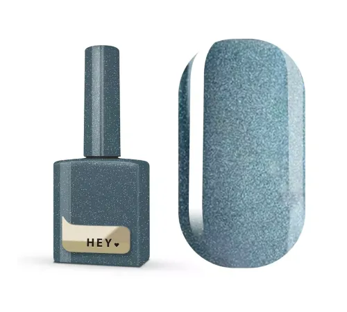 Гель-лак для нігтів HEYLOVE gel Polish Fleece, котяче око, блакитний, 15 мл
