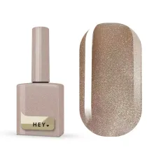 Гель-лак для нігтів HEYLOVE gel Polish Satin, котяче око, шампань, 15 мл
