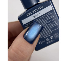 Гель-лак для нігтів HEYLOVE gel Polish Siam, котяче око, синій, 15 мл