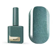 Гель-лак для нігтів HEYLOVE gel Polish Twill, котяче око, темно-зелений, 15 мл