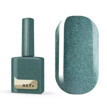 Гель-лак для нігтів HEYLOVE gel Polish Twill, котяче око, темно-зелений, 15 мл