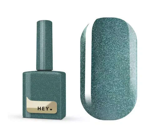 Гель-лак для нігтів HEYLOVE gel Polish Twill, котяче око, темно-зелений, 15 мл