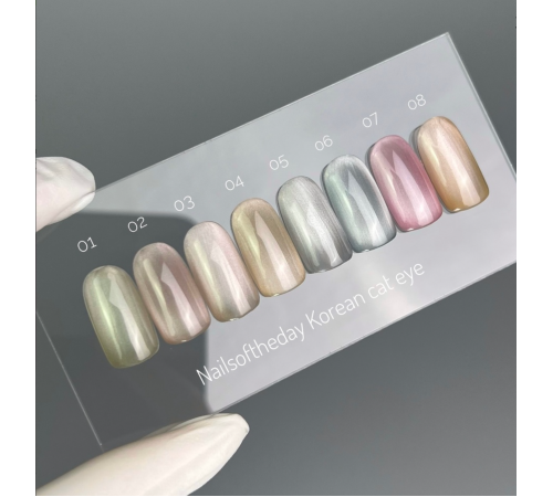 Гель-лак для нігтів NAILSOFTHEDAY Korean cat eye №07, котяче око, 10 мл