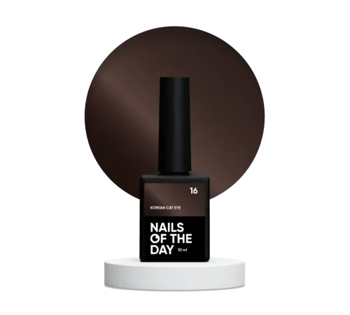 Гель-лак для нігтів NAILSOFTHEDAY Korean cat eye №16, котяче око, 10 мл