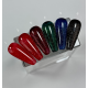 Гель-лак для нігтів TOUCH gel polish PIXI №01, класичний червоний з блискітками, 9 мл