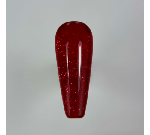 Гель-лак для нігтів TOUCH gel polish PIXI №02, червоний з блискітками, 9 мл