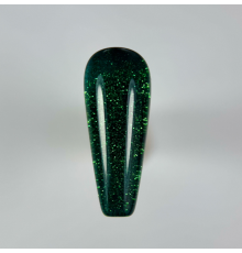 Гель-лак для нігтів TOUCH gel polish PIXI №04, зелений з блискітками, 9 мл