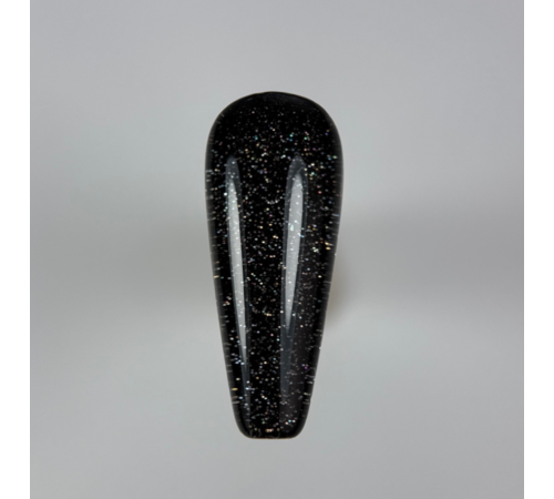 Гель-лак для нігтів TOUCH gel polish PIXI №06, чорний з блискітками, 9 мл