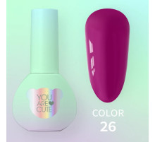 Gel nail polish YouAreCute Color No. 026, 5 ml