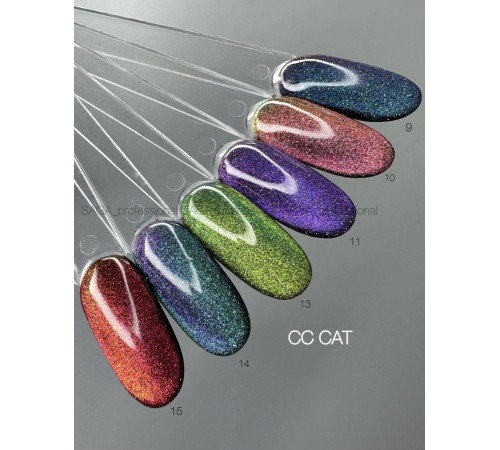 Гель-лак котяче око світловідбиваюючий SAGA Chameleon №10, 10 мл