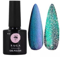 Gel polish cat eye reflective SAGA Chameleon No. 14, 10 ml