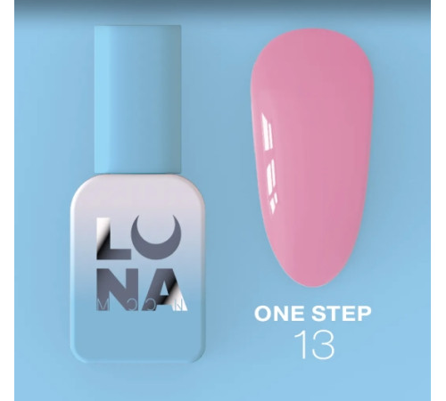 Гель-лак однофазний Luna One Step №13, для педикюру, 8 мл