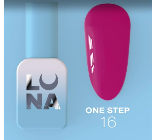 Гель-лак однофазний Luna One Step №16, для педикюру, 8 мл