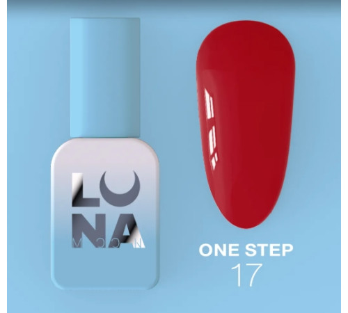 Гель-лак однофазний Luna One Step №17, для педикюру, 8 мл
