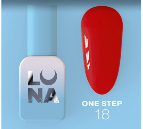 Гель-лак однофазний Luna One Step №18, для педикюру, 8 мл