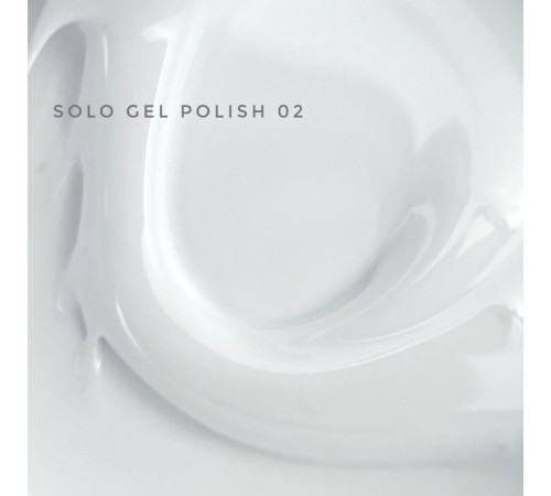 Гель-лак однофазний TOUCH Solo gel Polish №02, білий, 9 мл