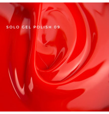 Гель-лак однофазний TOUCH Solo gel Polish №09, червоний, 9 мл