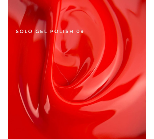Гель-лак однофазний TOUCH Solo gel Polish №09, червоний, 9 мл