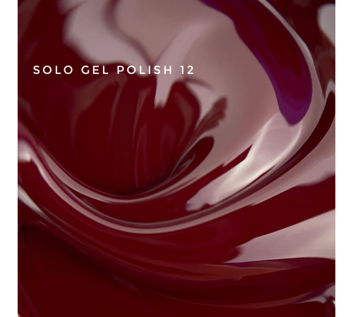 Гель-лак однофазний TOUCH Solo gel Polish №12, вишневий, 9 мл