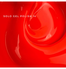 Гель-лак однофазний TOUCH Solo gel Polish №14, яскравий кораловий, 9 мл