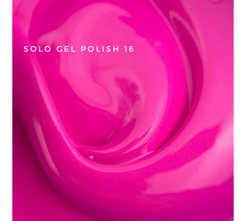 Гель-лак однофазний TOUCH Solo gel Polish №16, рожевий, 9 мл
