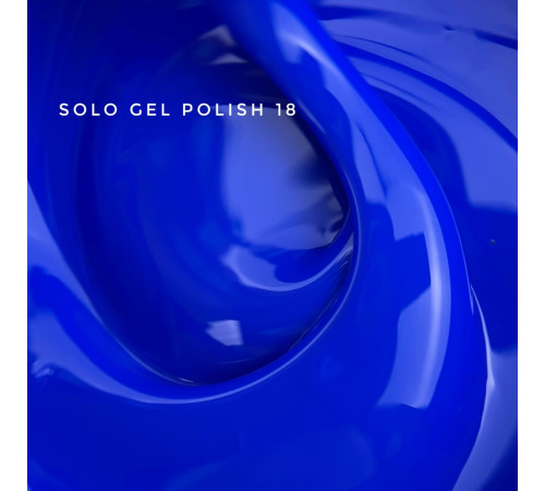 Гель-лак однофазний TOUCH Solo gel Polish №18, синій, 9 мл