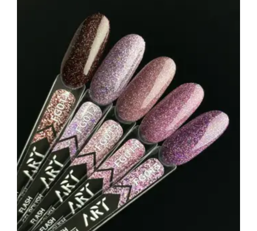 Гель-лак світловідбиваючий ART Flash Gel Polish №FG014, 6 мл