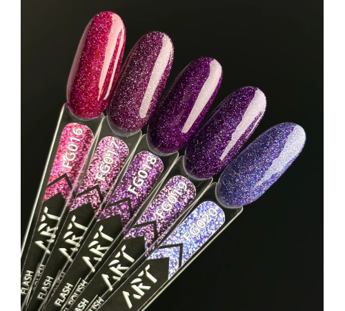 Гель-лак світловідбиваючий ART Flash Gel Polish №FG020, 6 мл