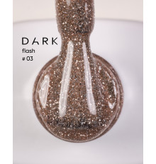Reflective gel polish DARK Flash No. 003, gold, 10 ml
