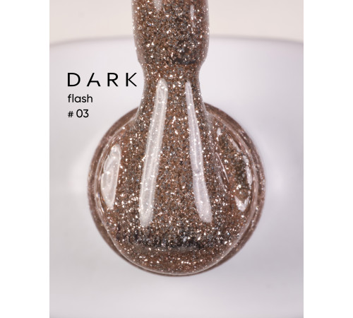 Гель-лак світловідбиваючий DARK Flash №003, золотий, 10 мл