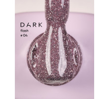 Reflective gel polish DARK Flash #004, pink, 10 ml